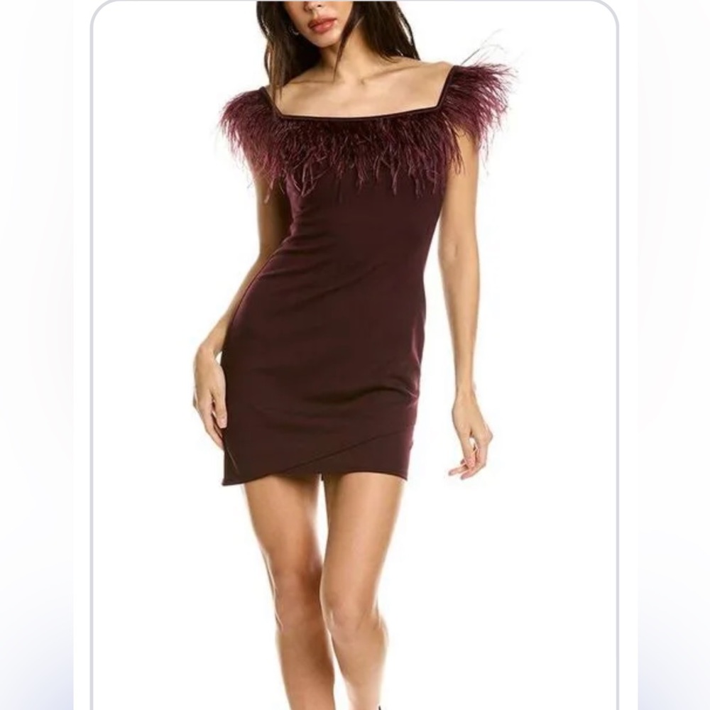 Bailey 44 Morgan Mini Dress Burgundy Small